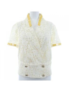 Chanel Collarless Jacket Yellow
